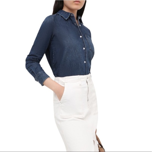 Adriano Goldschmied AG Cade Chambray Shirt NWT - Picture 12 of 12